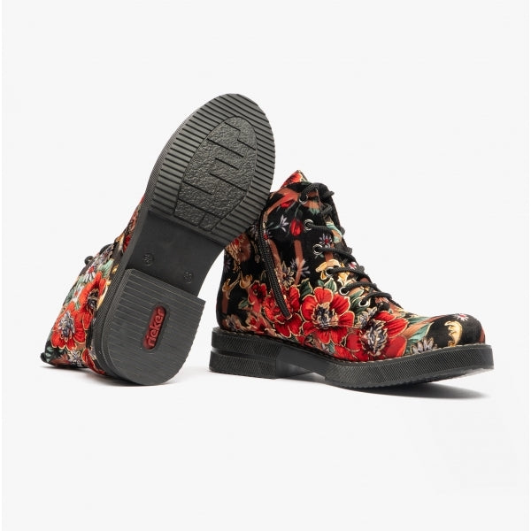72010-90 Womens Ankle Boots Black/Multi