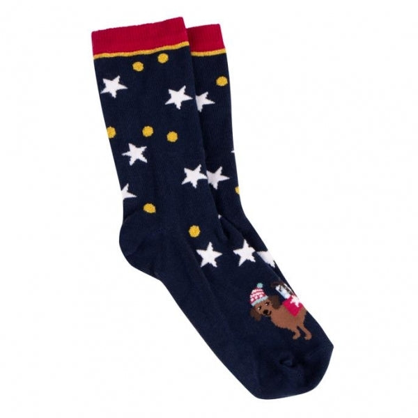 Totes Isotoner NOVELTY ANKLE Womens Socks Dog