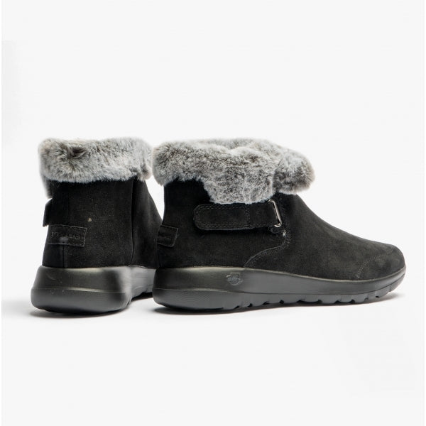 Skechers 144041/BKGY ON-THE-GO JOY-FIRST GLANCE Womens Suede Ankle Boots Black/Grey