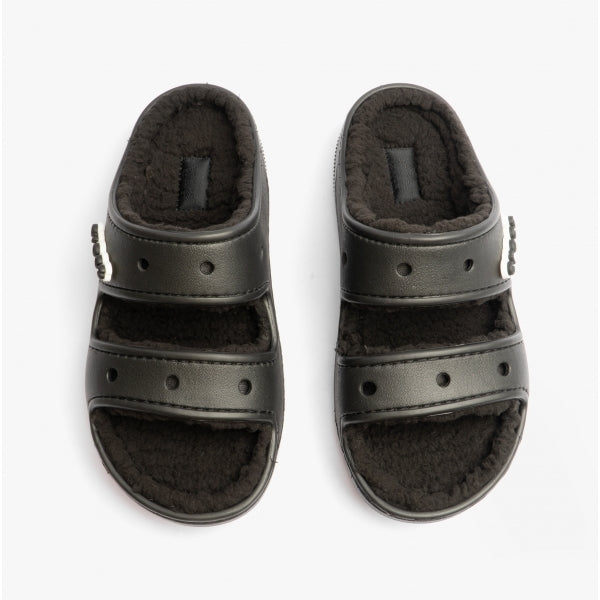 Crocs 207446-060 CLASSIC COZZZY Unisex Sliders Black