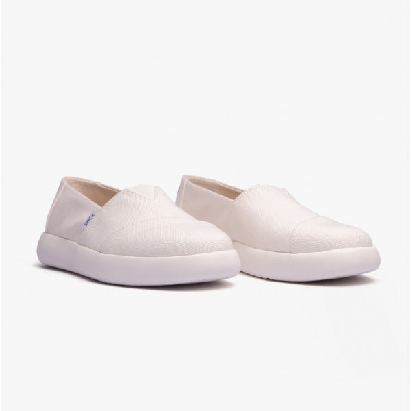 ALPARGATA MALLOW Womens Chunky Slip-On Espadrilles White
