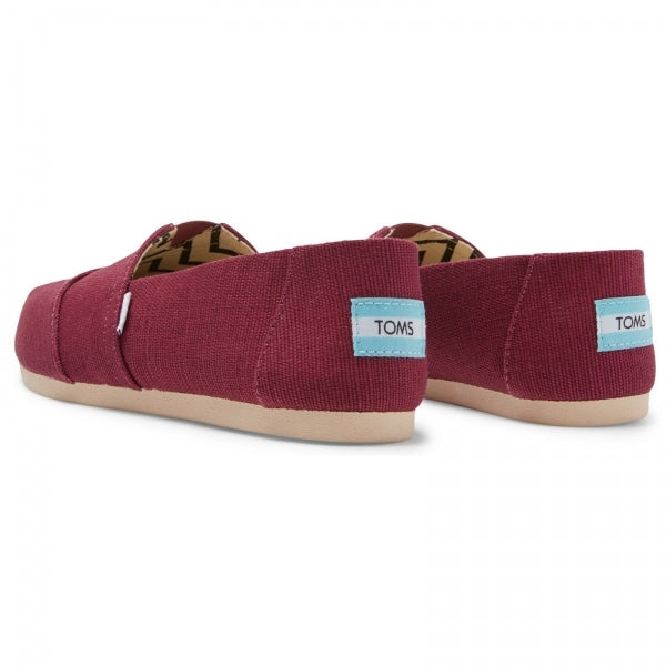 ALPARGATA Womens Slip-On Canvas Espadrilles Plum