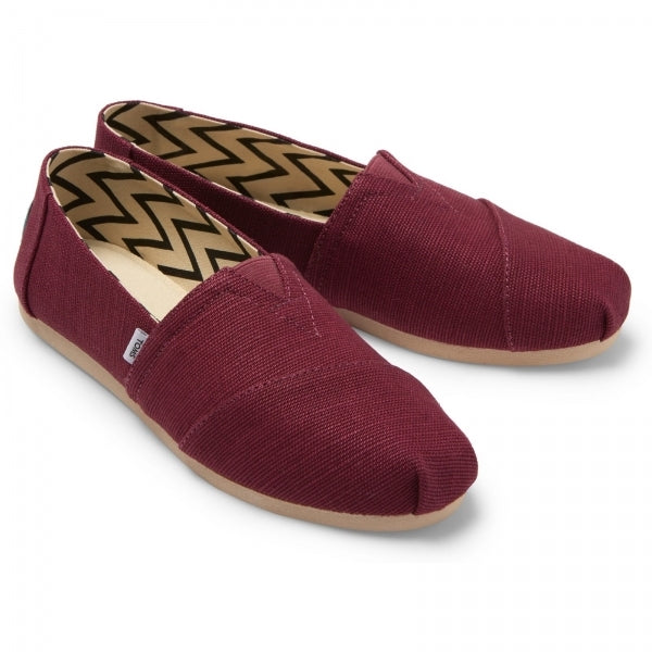 ALPARGATA Womens Slip-On Canvas Espadrilles Plum