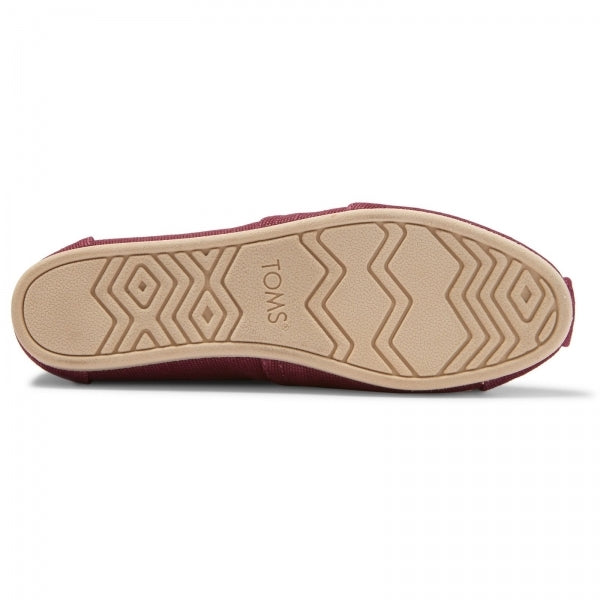 ALPARGATA Womens Slip-On Canvas Espadrilles Plum