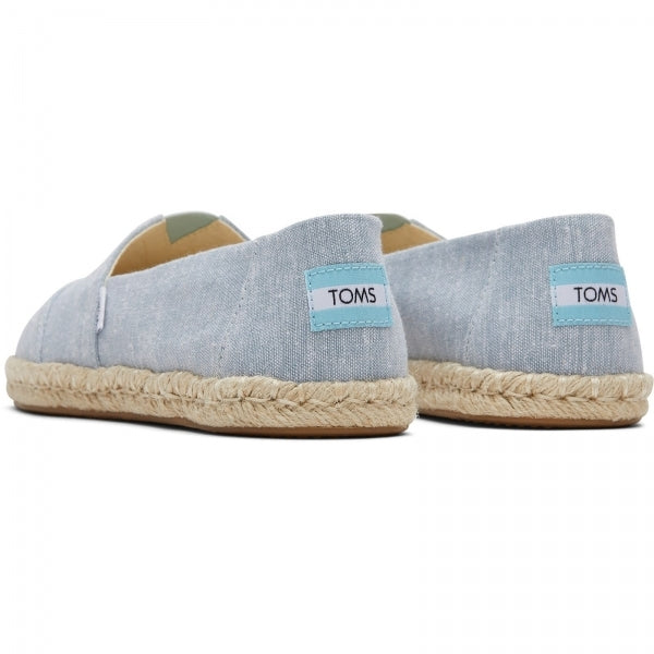 ALPARGATA ROPE Womens Slip-On Canvas Espadrilles Light Blue