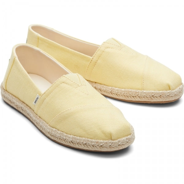 ALPARGATA ROPE Womens Slip-On Canvas Espadrilles Yellow