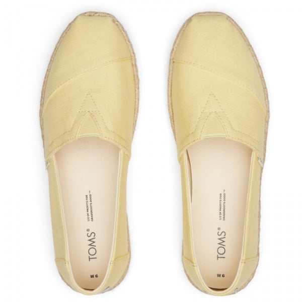ALPARGATA ROPE Womens Slip-On Canvas Espadrilles Yellow