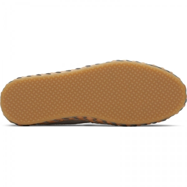 TOMS ALPARGATA LEATHER WRAP Womens Slip-On Textile Trainers Grey