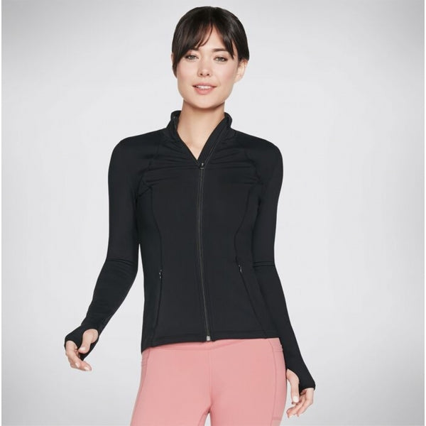 Skechers W03JA158/BLK GOFLEX MESH Womens Jacket Black