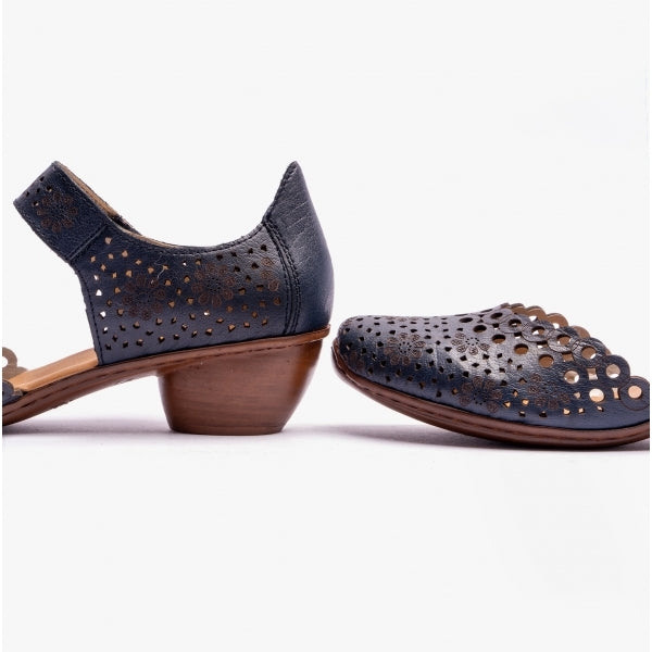 Rieker MIRJAM 43753-14 Womens Ankle strap Sandals Blue