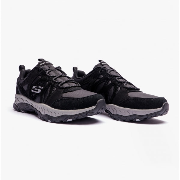 Skechers 180032/BKCC GRAND PEAK Womens Bungee Trainers Black/Charcoal