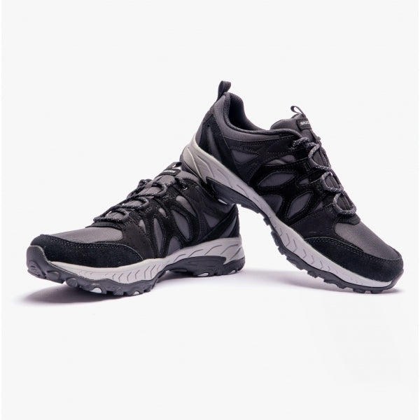 Skechers 180032/BKCC GRAND PEAK Womens Bungee Trainers Black/Charcoal