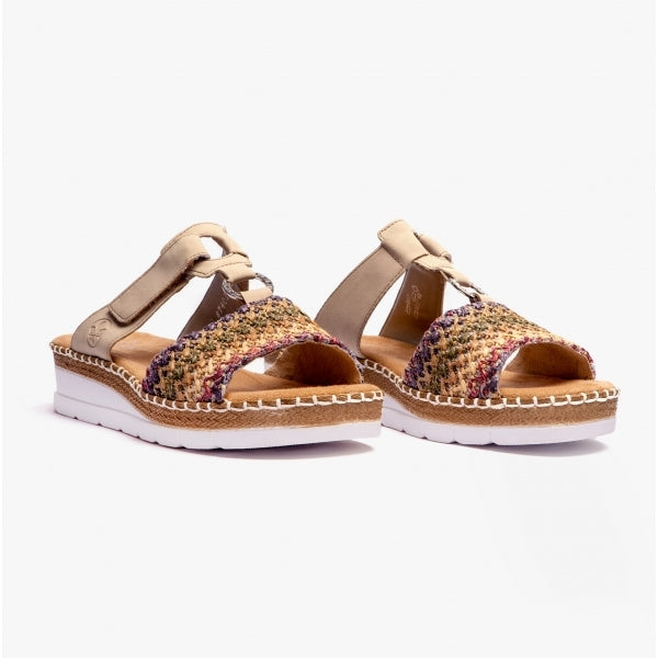 V1243-90 Womens Mules Multi