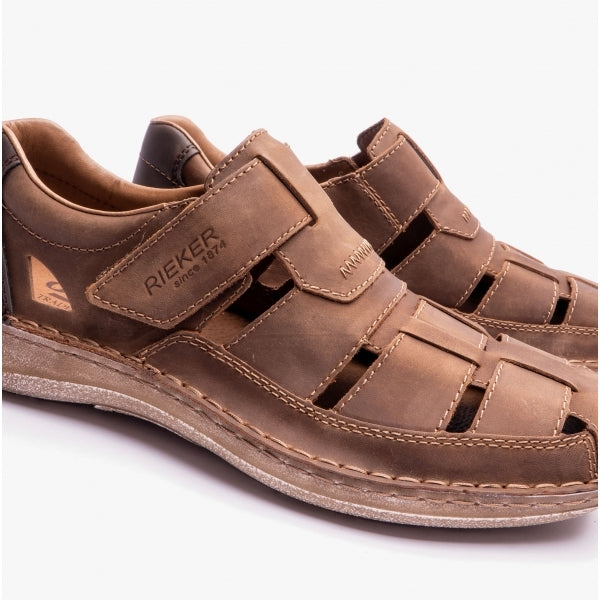 Rieker 03078-25 Mens Fisherman Sandals Brown