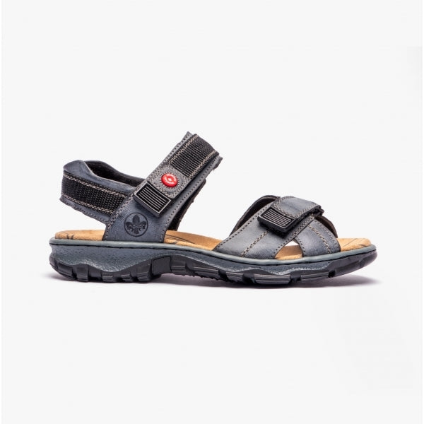 Rieker 68851 Womens Ankle Strap Sandals Blue