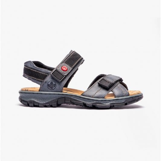 Rieker 68851 Womens Ankle Strap Sandals Blue