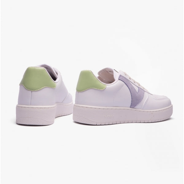 MADRID CONTRAST FAUX LEATHER Womens Trainers Pastel Multi
