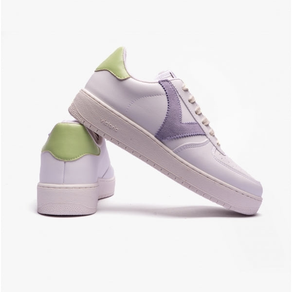 MADRID CONTRAST FAUX LEATHER Womens Trainers Pastel Multi
