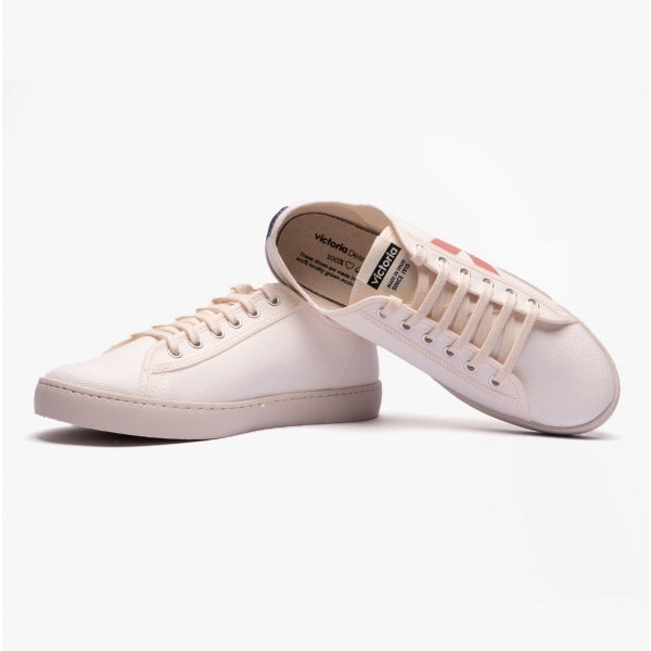 BERLIN ECO CONTRAST CANVAS Womens Trainers White/Rose
