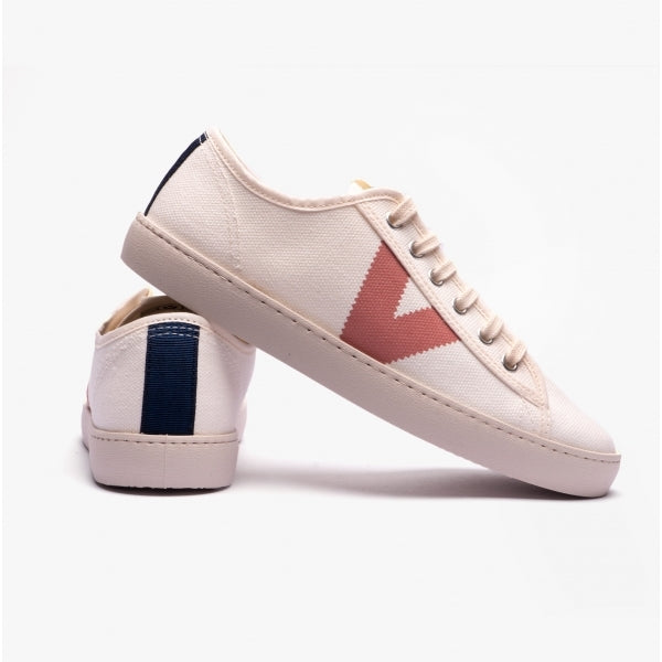 BERLIN ECO CONTRAST CANVAS Womens Trainers White/Rose