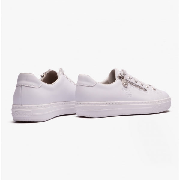 Rieker L59L1 Womens Casual Shoes White/Combi