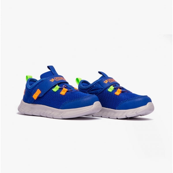 Skechers 407303N/BLOR COMFY FLEX - RUZO Boys Trainers Blue/Orange