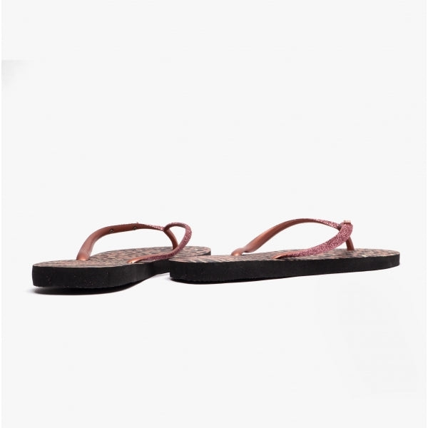 Havaianas HAV SLIM ANIMALS MIX Womens Flip-Flops Black/Gold