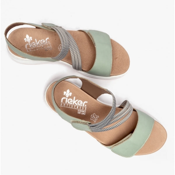64353-52 Womens Sandals Green