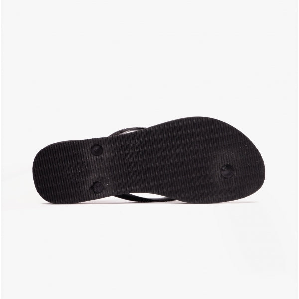 Havaianas HAV SLIM LOGO METALLIC Womens Flip-Flops Black/Gold
