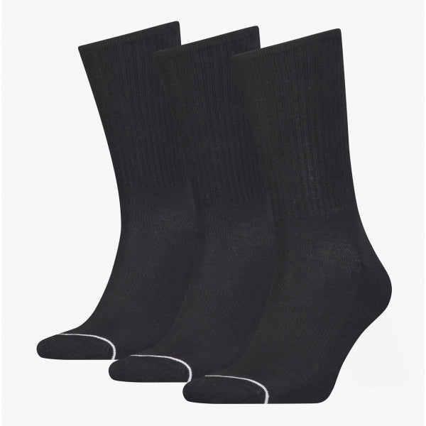 Calvin Klein 3 Pack Mens Crew Trainer Socks Black