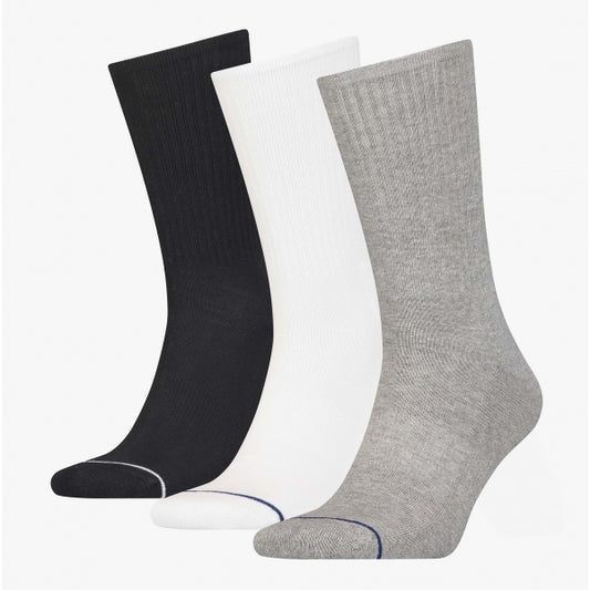 Calvin Klein 3 Pack Mens Crew Trainer Socks Grey