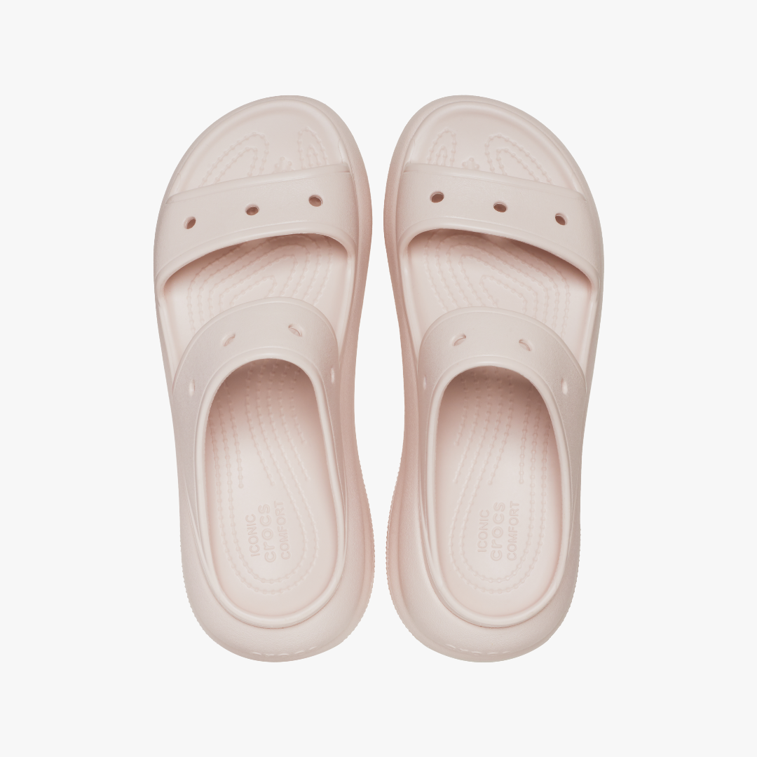 Crocs 207670-6UR CRUSH SANDAL Womens Platform Sliders Quartz