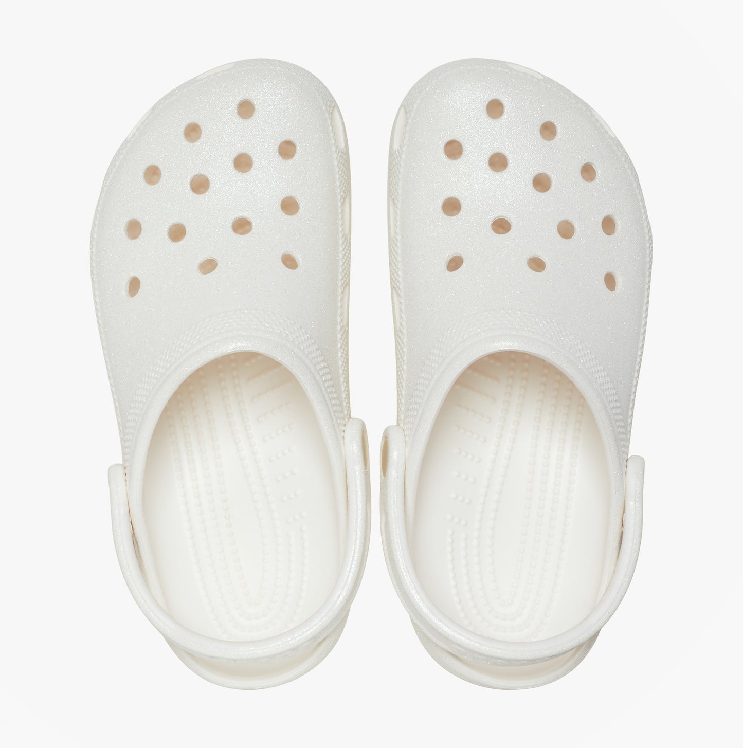 Crocs CLASSIC GLITTER Unisex Adults Clogs White