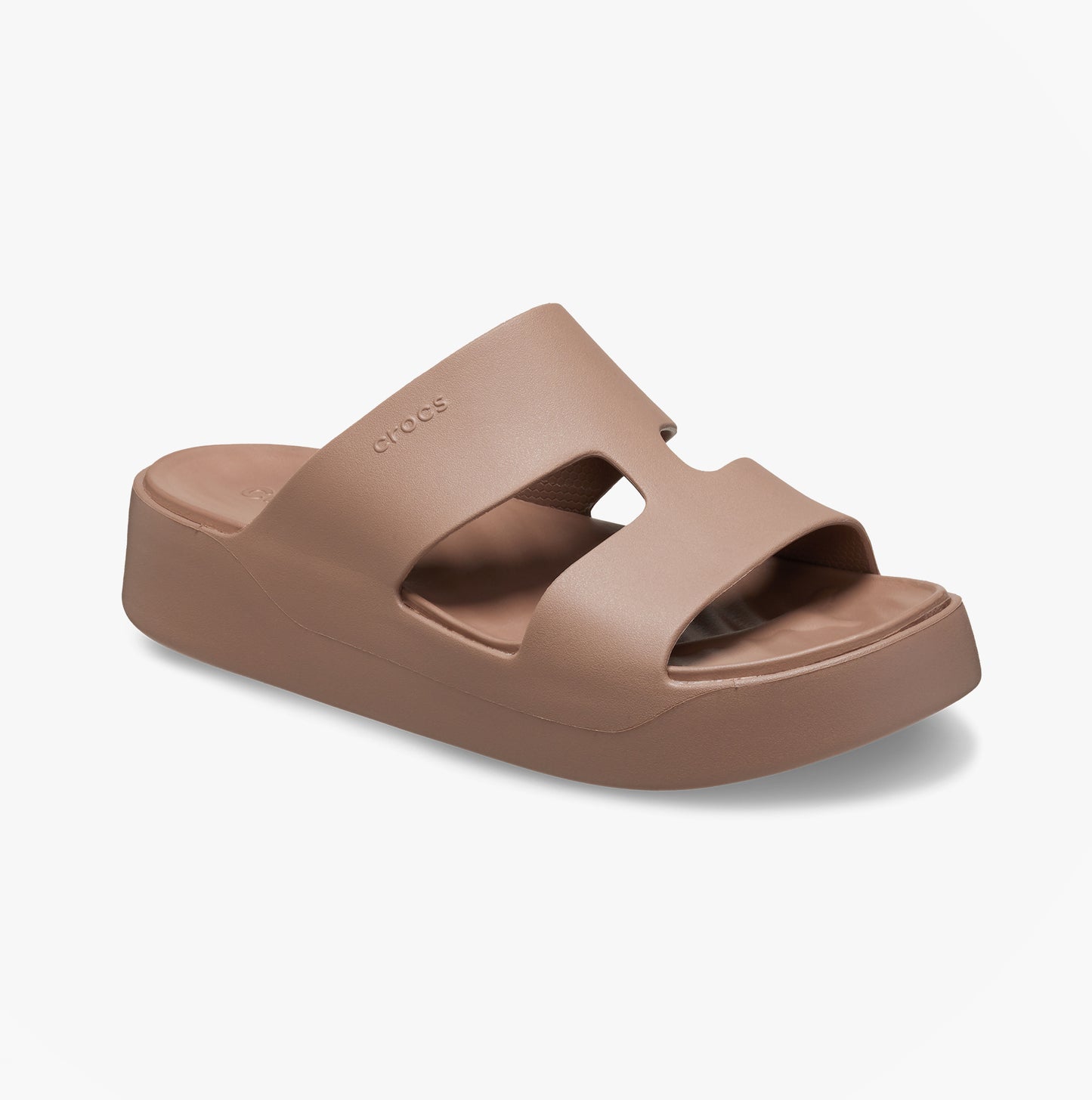 Crocs GETAWAY PLATFORM Womens Sliders Latte