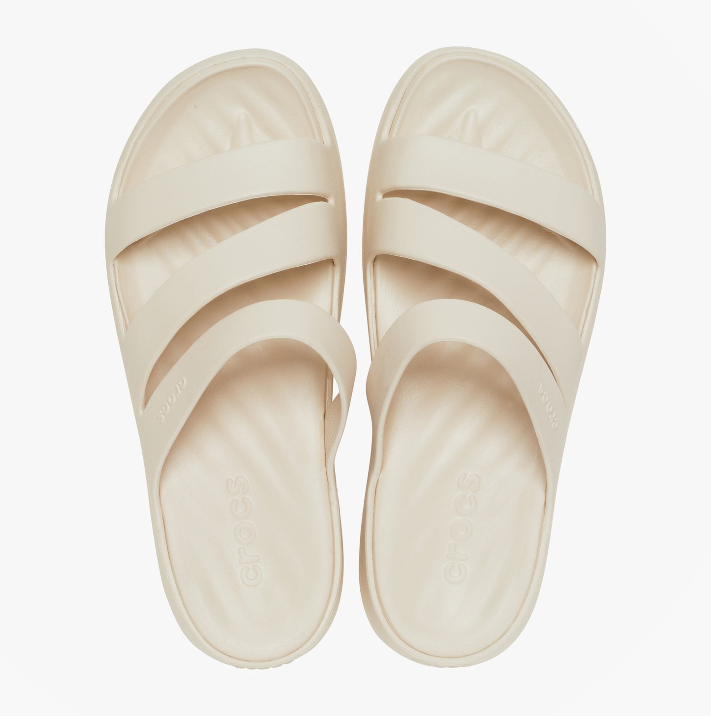 Crocs GETAWAY STRAPPY Womens Sliders Stucco