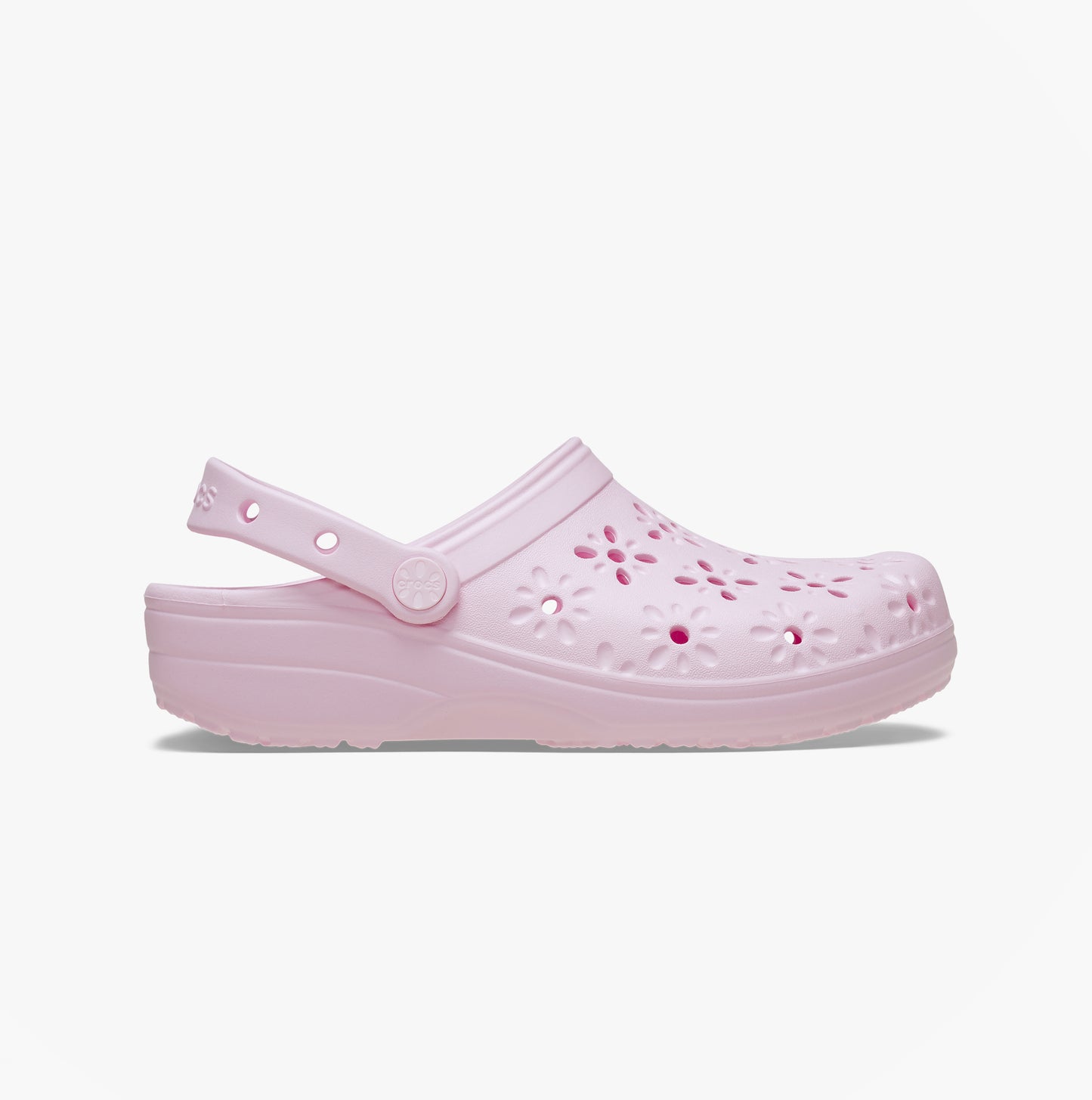 Crocs 210927 CLASSIC FLORAL CUT OUT Womens Clogs Pink