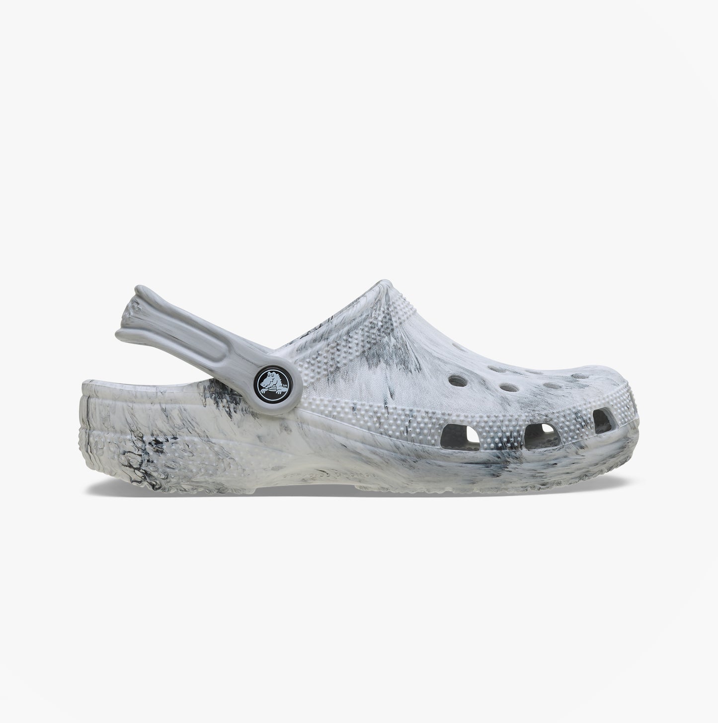 Crocs 211583 WATERCOLOR MARBLED Womens Clogs Grey Swirl