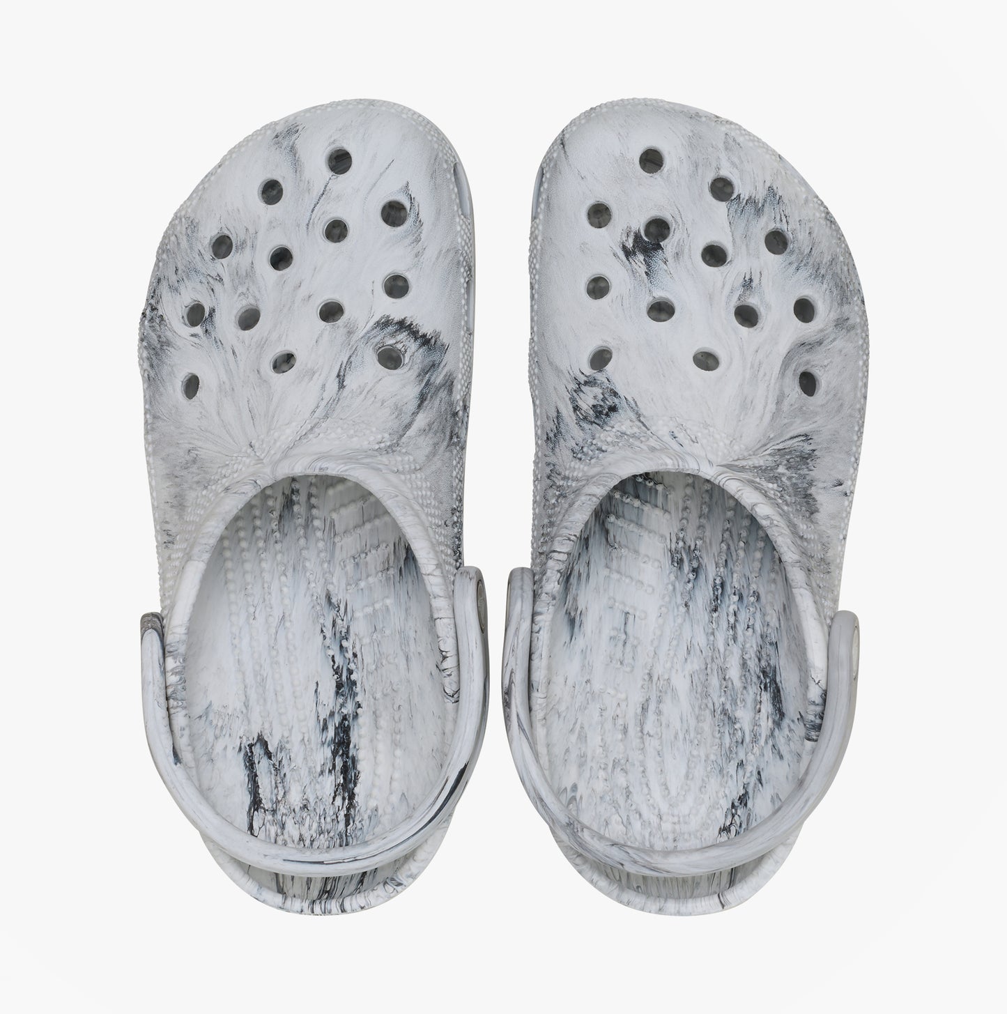 Crocs 211583 WATERCOLOR MARBLED Womens Clogs Grey Swirl