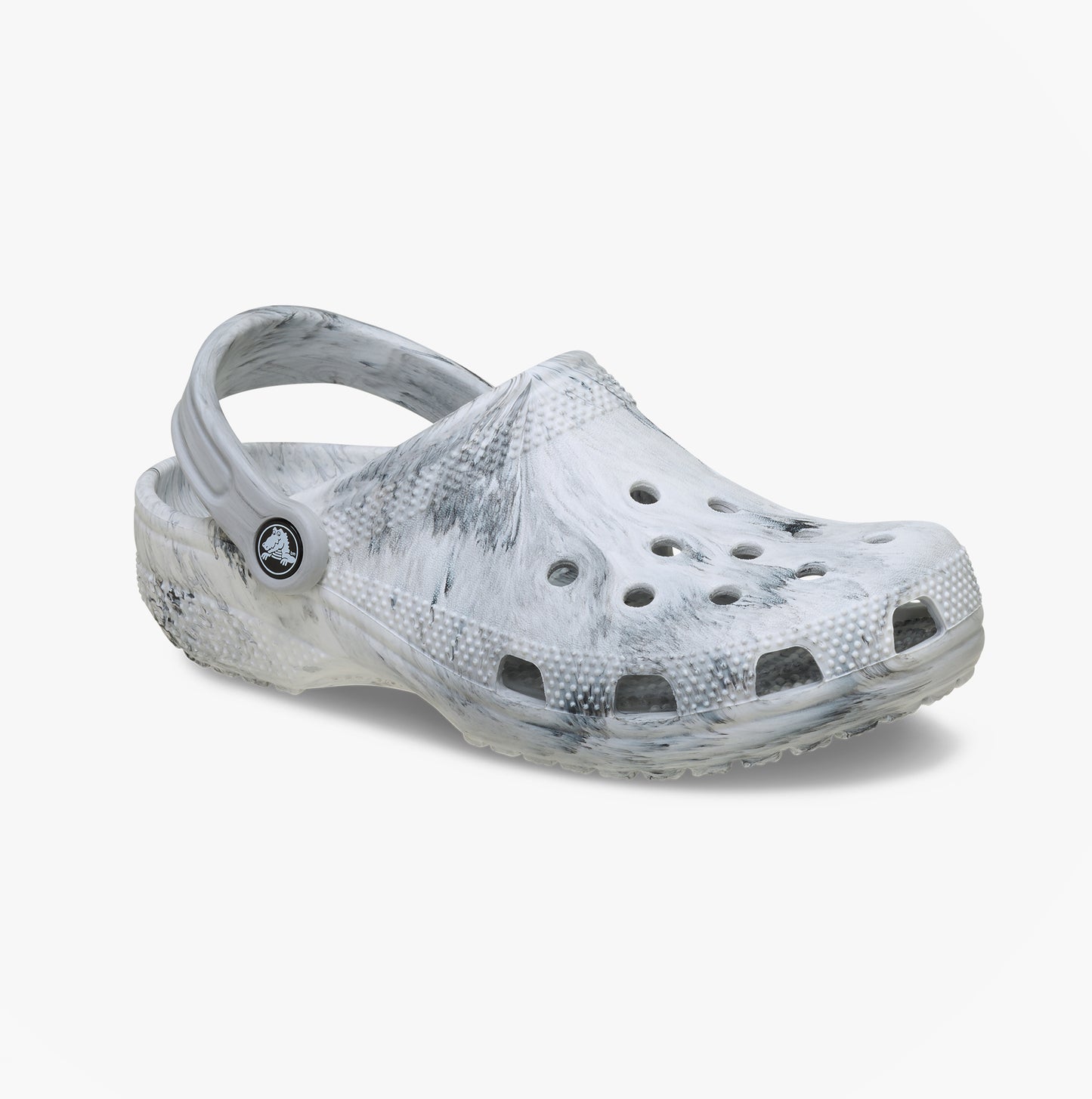 Crocs 211583 WATERCOLOR MARBLED Womens Clogs Grey Swirl