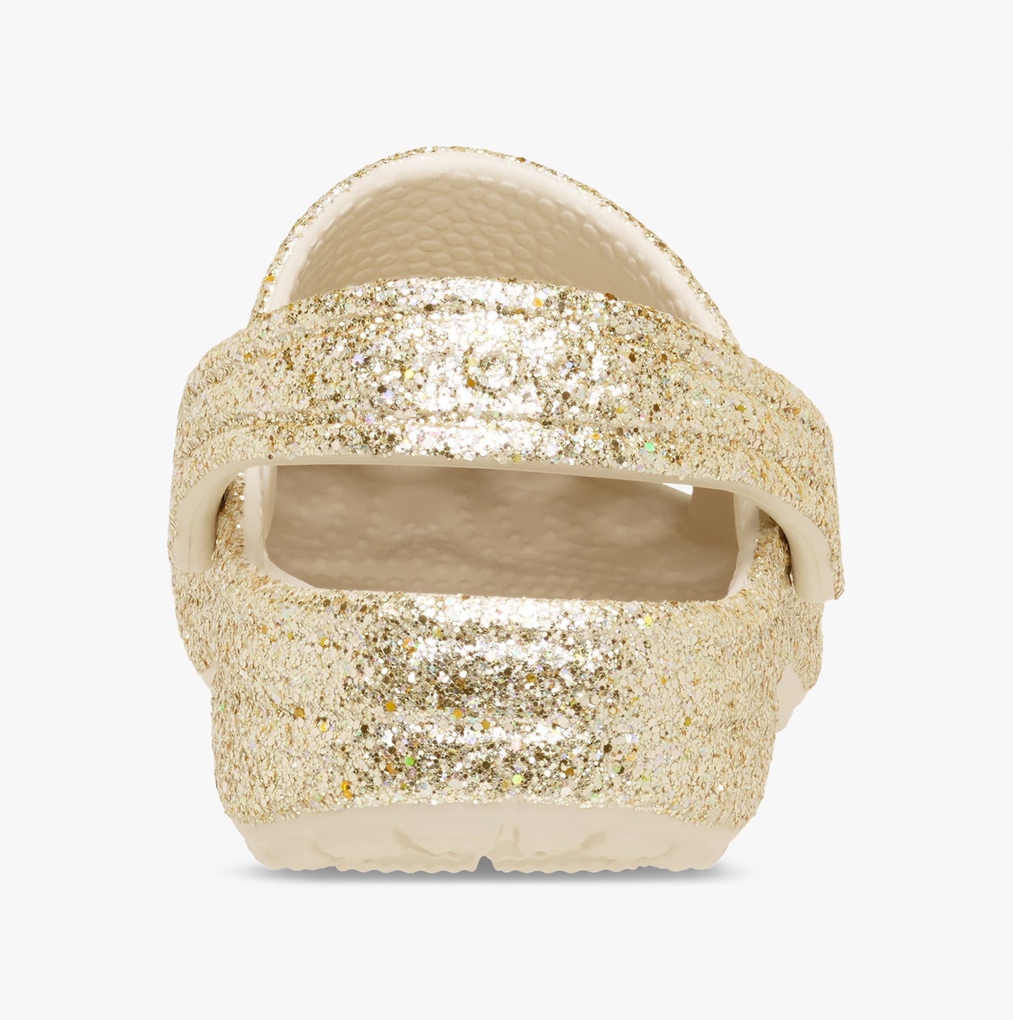 Crocs CLASSIC CHUNKY GLITTER Girls Clogs Sandals Sandstone