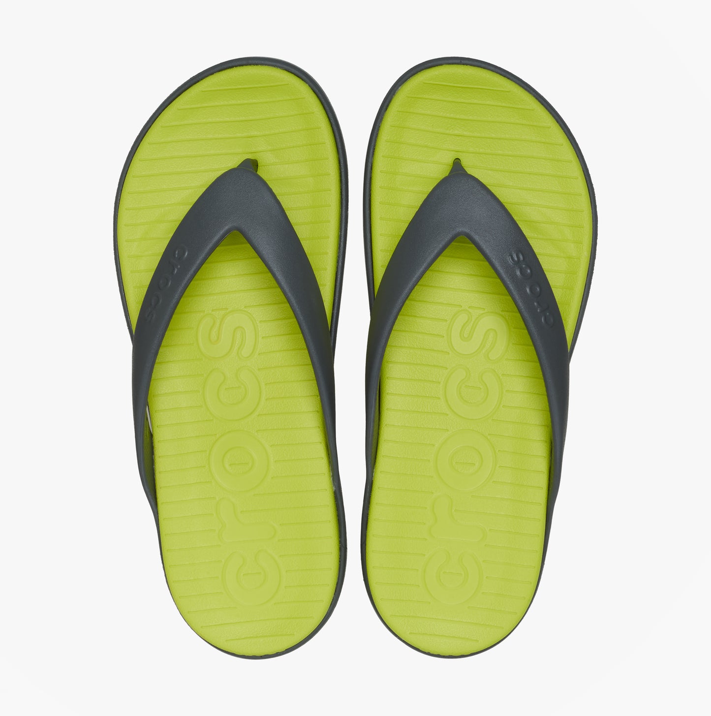 Crocs COAST FLIP Mens Flip-flops Slate Grey/Citrus