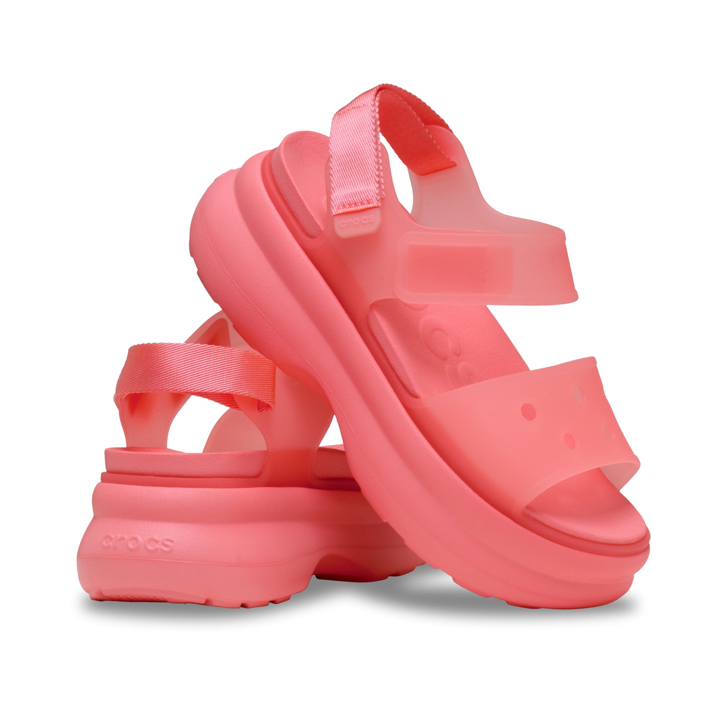 Crocs SOHO FROSTED Womens Platform  Sandals Guava