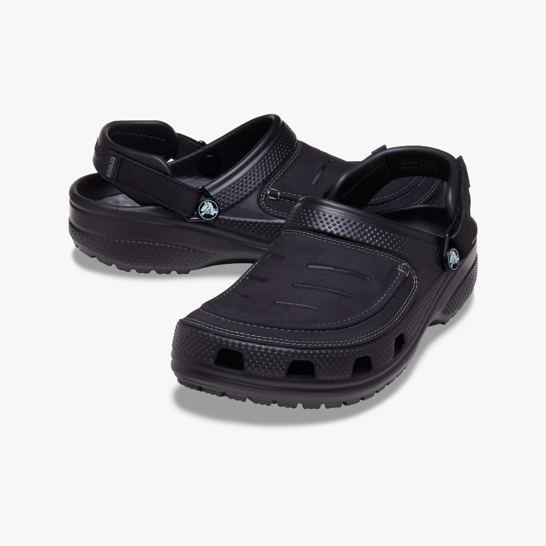 Crocs 207689-0DD YUKON VISTA II LITERIDE Mens Clogs Black/Slate Grey
