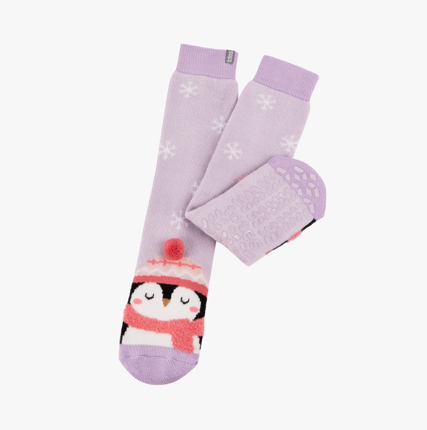 Totes Toasties 3220 SINGLE ORIGINAL SLIPPER SOCKS Womens Slipper Socks Penguin