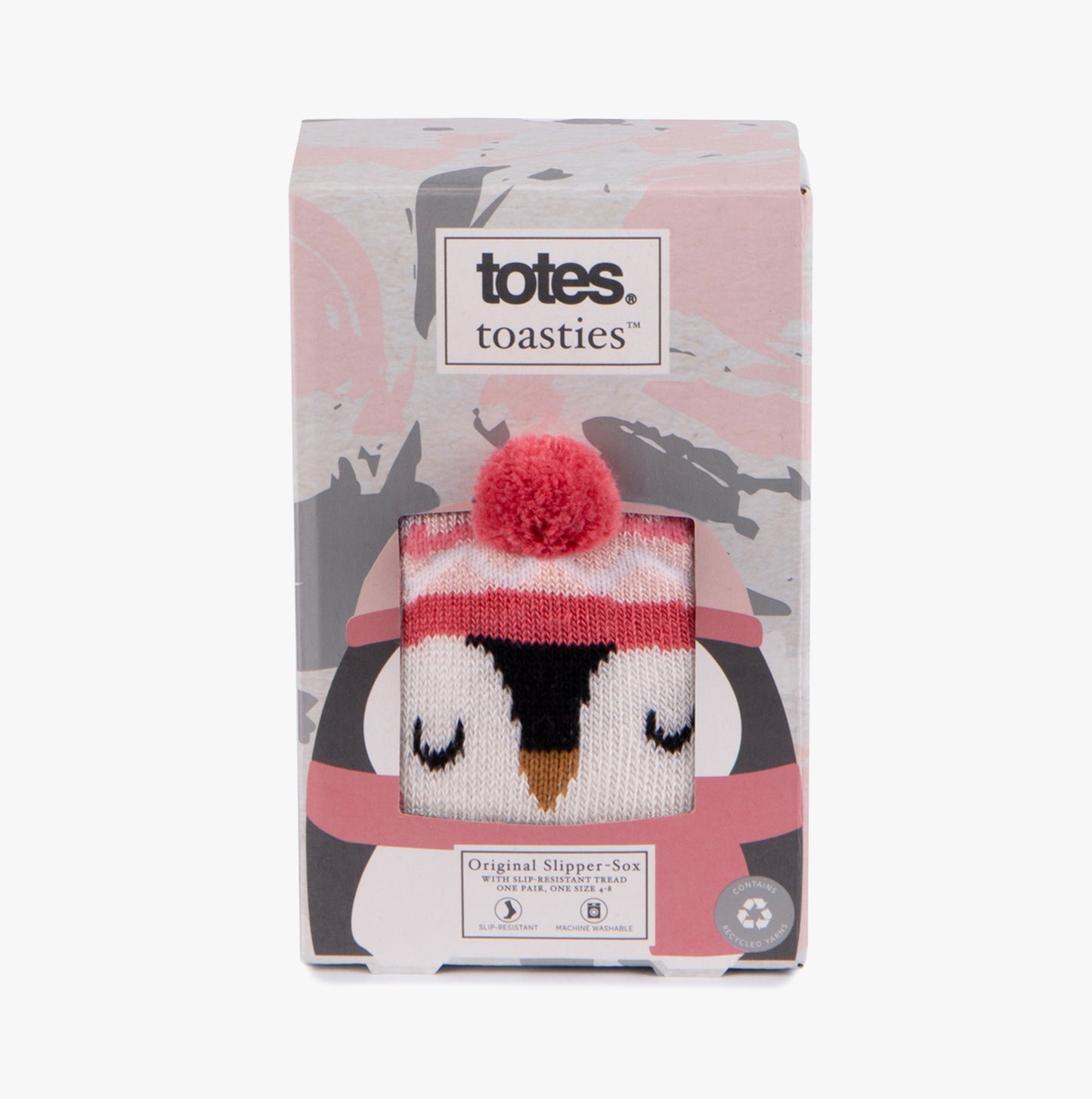 Totes Toasties 3220 SINGLE ORIGINAL SLIPPER SOCKS Womens Slipper Socks Penguin