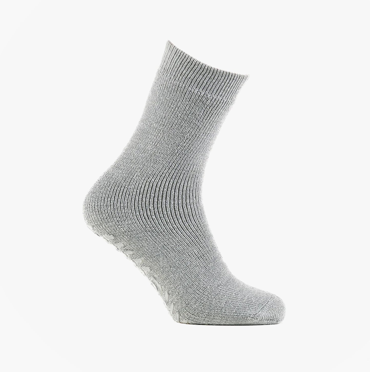 Totes Toasties 3244 THERMAL BRUSHED Womens Slipper Socks Grey Marl