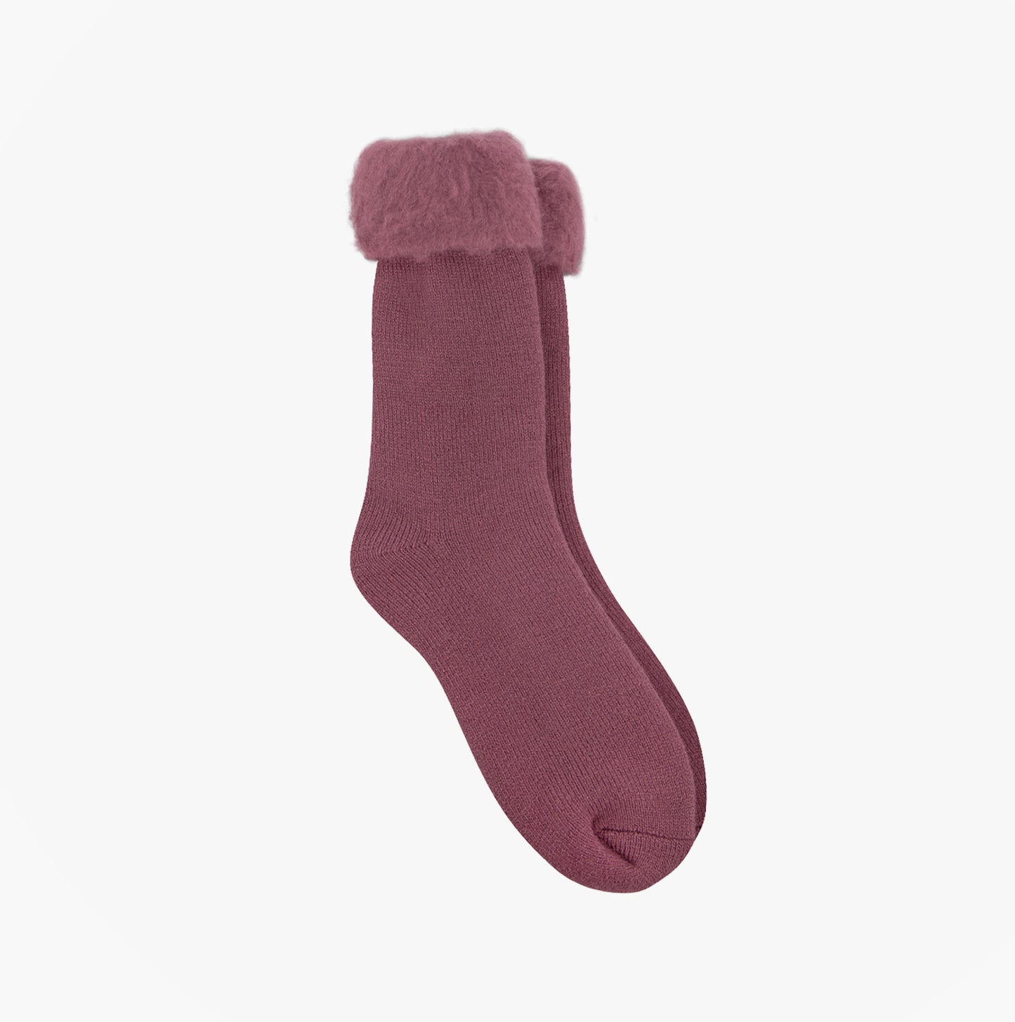 Totes Toasties 3246 THERMAL BRUSHED Womens Bed Socks Berry