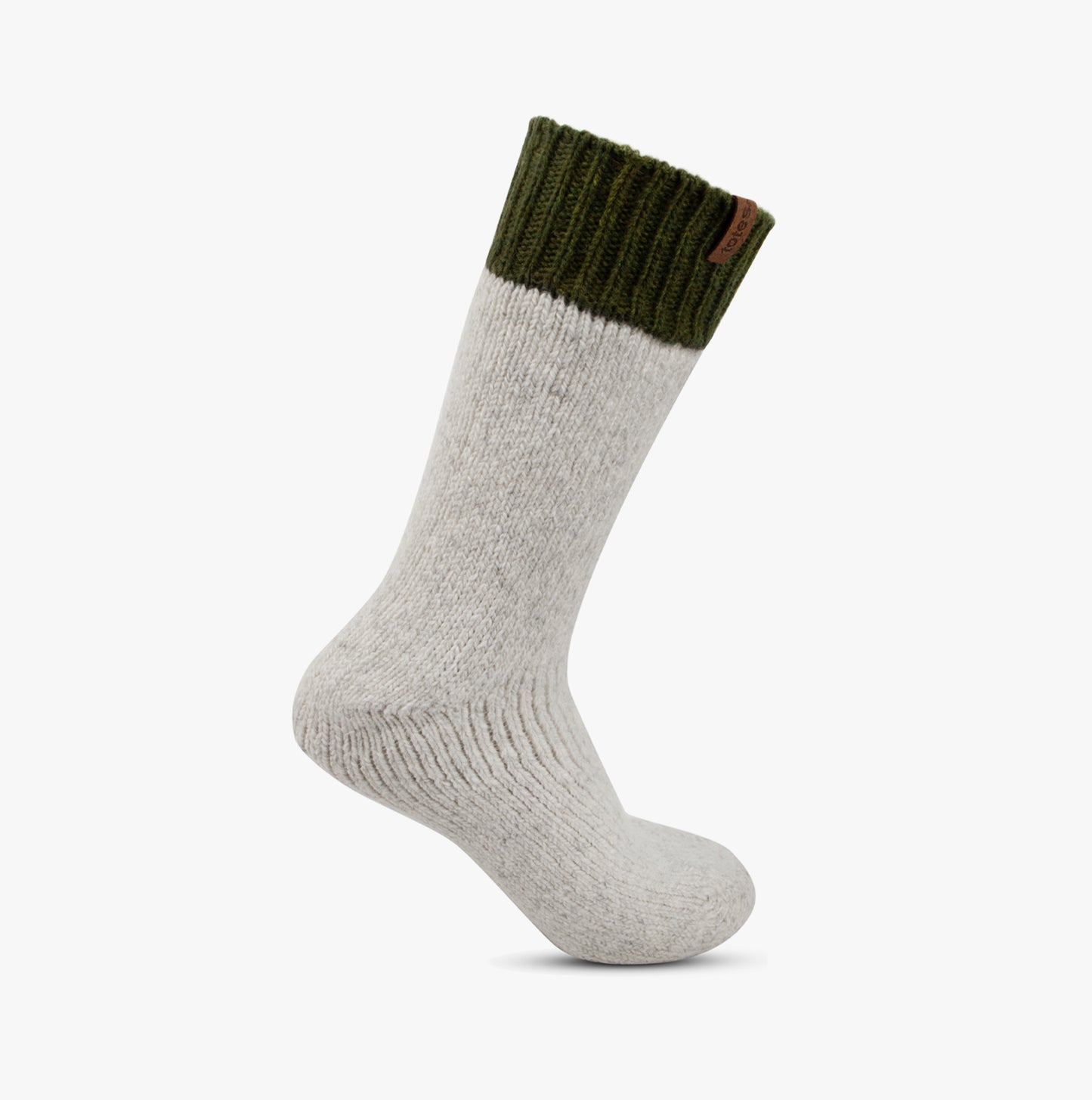 Chunky Thermal Wool Blend Mens Socks Grey Multi