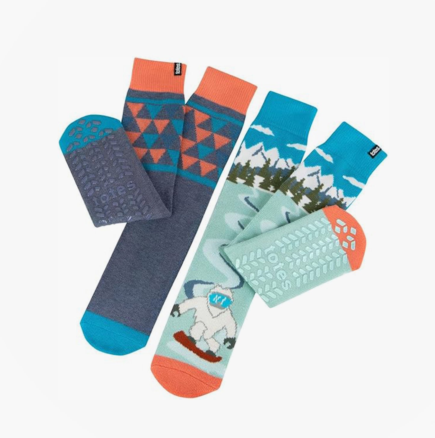 Totes Toasties 3324 ORIGINAL SLIPPER SOCKS Mens Slipper Socks Yeti