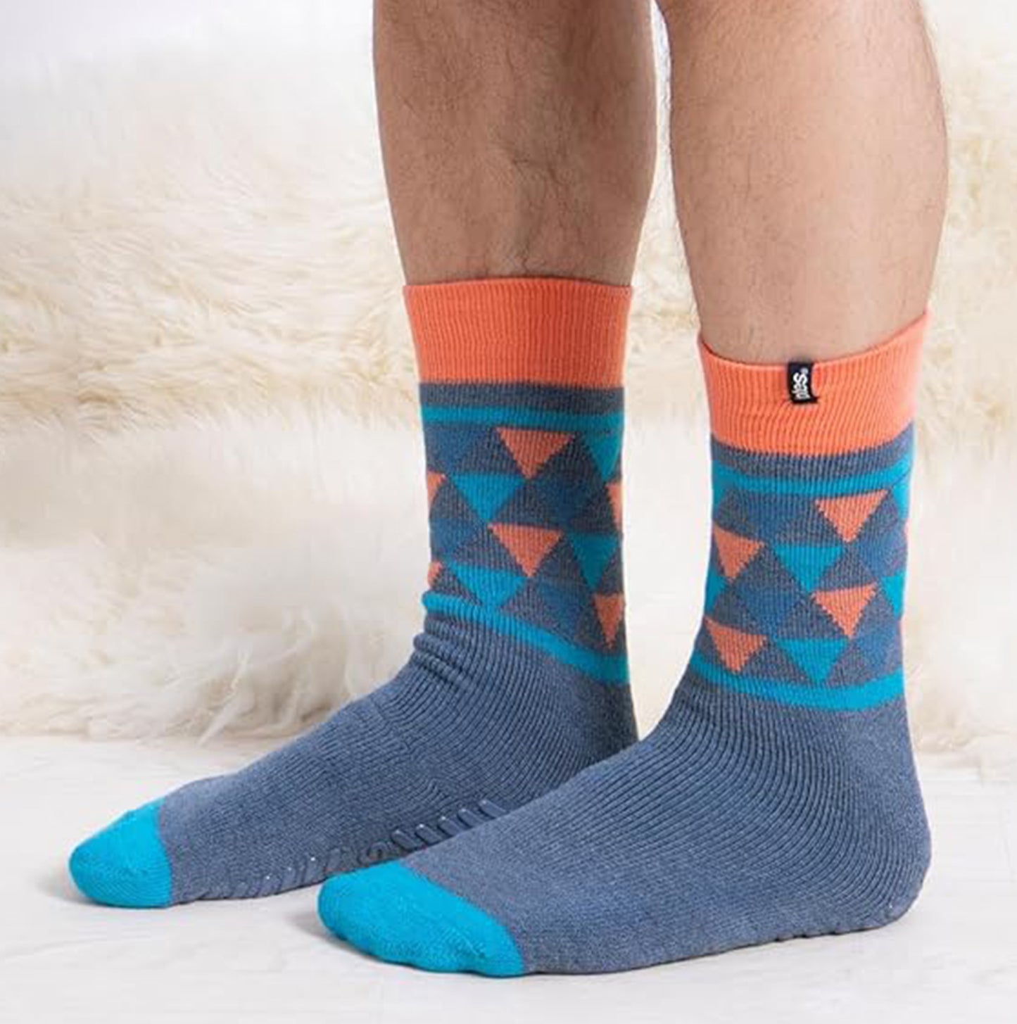 Totes Toasties 3324 ORIGINAL SLIPPER SOCKS Mens Slipper Socks Yeti